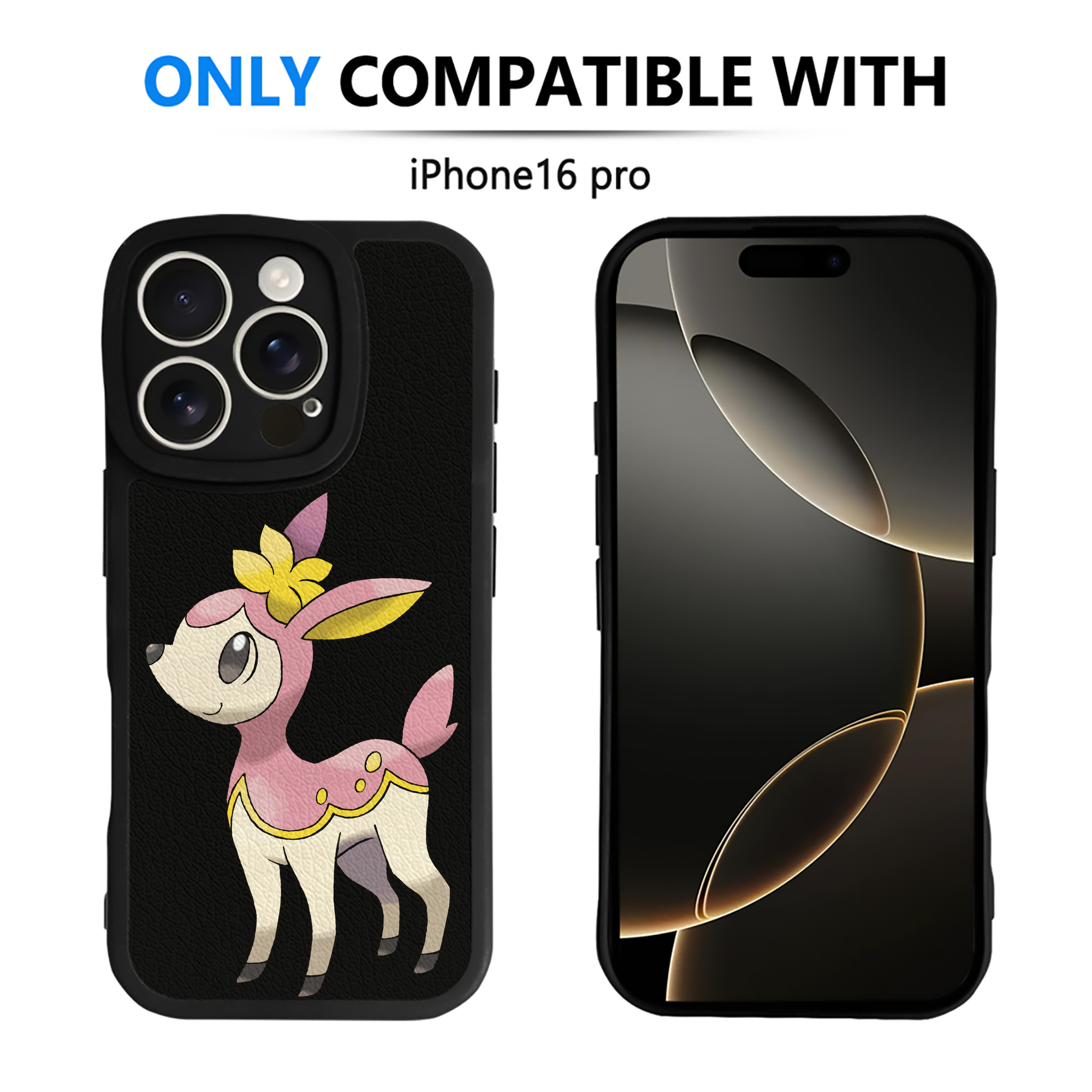（画像用） ポケットモンスター Pokémon 【iPhone 16シリーズ対応】シリコンスマホケース（レザー調） 材質：シリコン